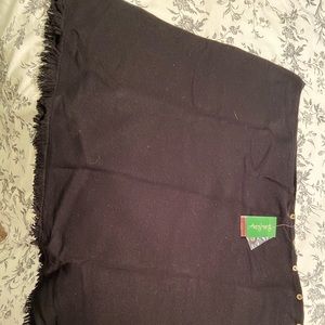 Lilly Pulitzer Harp Cashmere wrap, black, one size